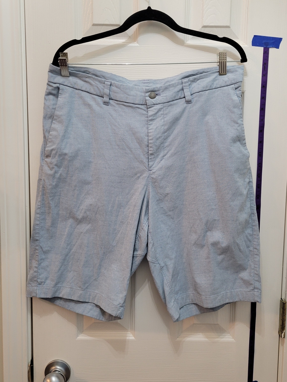 lululemon athletica Pale Blue Men's Flat-Front Shorts